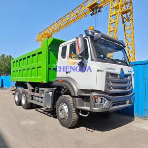 左舵驾驶全新二手371hp 400hp柴油10轮采矿砂翻斗卡车6*4中国重汽豪沃NX自卸车待售 - Product Image 4