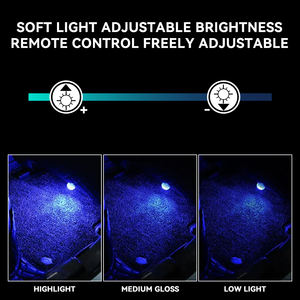 <span class=keywords><strong>Luces</strong></span> LED de ambiente para coche, <span class=keywords><strong>luces</strong></span> interiores con Control remoto inalámbrico, <span class=keywords><strong>luces</strong></span> decorativas, <span class=keywords><strong>luces</strong></span> coloridas sin cableado para coche - Product Image 5