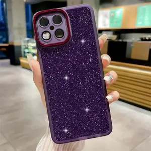 Étui en silicone à paillettes de luxe pour Huawei Honor X8 X7 X9 X6 X5 X8a X7a X6s 50X8 6 4G 5G lentille en verre protéger la couverture arrière Nova 9 <span class=keywords><strong>Se</strong></span> - Product Image 1