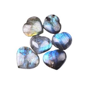 หินลาบราโดไรต์สีฟ้าประกาย รูปหัวใจ สำหรับตกแต่งบ้าน <span class=keywords><strong>ราคา</strong></span>โรงงาน งานฝีมือพื้นบ้าน หินบำบัด - Product Image 5