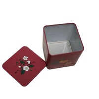 Nouveauté, boîtes en métal recyclables et écologiques personnalisables, boîtes à thé rectangulaires simples, laminage brillant, emballage cadeau