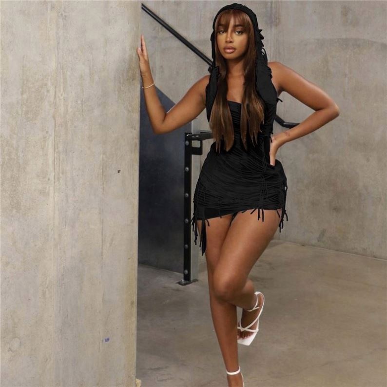 Fashion Sale Y2k Vintage Mini Dress Women Hot Girl Sleeveless Sexy Night  Club Party Backless Bodycon Hoodie Short Dresses| Alibaba.com