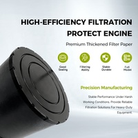 Filter Udara Aliran Tinggi Khusus ECC085002 AH1190 Pengganti Filter Udara Mesin, Cocok untuk Joh-n Dee-re Cummi-ns