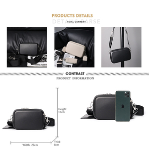 Fuliya moda personalizzata impermeabile piccola pelle Pu <span class=keywords><strong>tracolla</strong></span> <span class=keywords><strong>tracolla</strong></span> borsa a <span class=keywords><strong>tracolla</strong></span> da <span class=keywords><strong>uomo</strong></span> Outdoor borsa Messenger portatile con portafoglio - Product Image 4