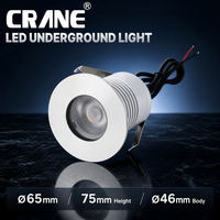 Projecteur LED encastrable pour pavés 5W DC12-24V, haute puissance, faisceau moyen, luminaire extérieur pour éclairage vers le haut des troncs d'arbres D65-C5