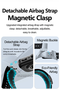 Montre connectée intelligente avec diffusion vocale de la pression artérielle et de l'ECG, accès NFC, détection de chute, SOS, écran AMOLED carré, tracker d'activité magnétique, compatible Android - Product Image 4