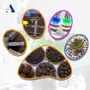 Yüksek kaliteli Ansta LECA genişletilmiş kil peletler kahverengi Ceramsite satılık hidroponik topları - Product Image 1