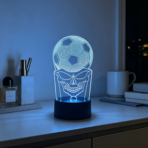 Acrylic Football Decorative 3D <b>LED</b> Night <b>Light</b> Lamp Modern Color Changing for Bedroom Plug-in Battery-Powered Home Decoration - Product Image 6