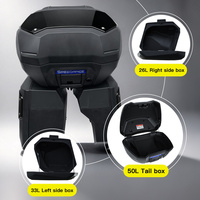Ensemble de 3 valises latérales et top-case pour moto XADV750, 50L+33L+26L, kit de rangement bagages, coffre de moto modifié