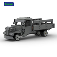 Blocs de construction Moc, camion de transport militaire, modèle en plastique, camions, jouets de construction pour garçons, ensemble de jouets pour enfants