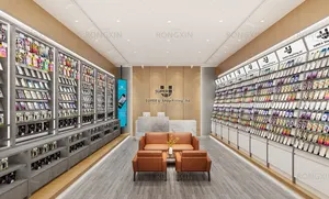 Modern elektronik mobil mağaza tezgahı tasarımı için cep telefonu mağazası dekorasyon