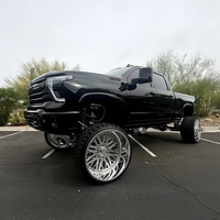 Velg Alloy Tempa Super Single Polish Deep Concave Custom 6x5.5 8x6.5 8x170 8x180 untuk Truk JTX KG1 8x200 8x210 Silverado