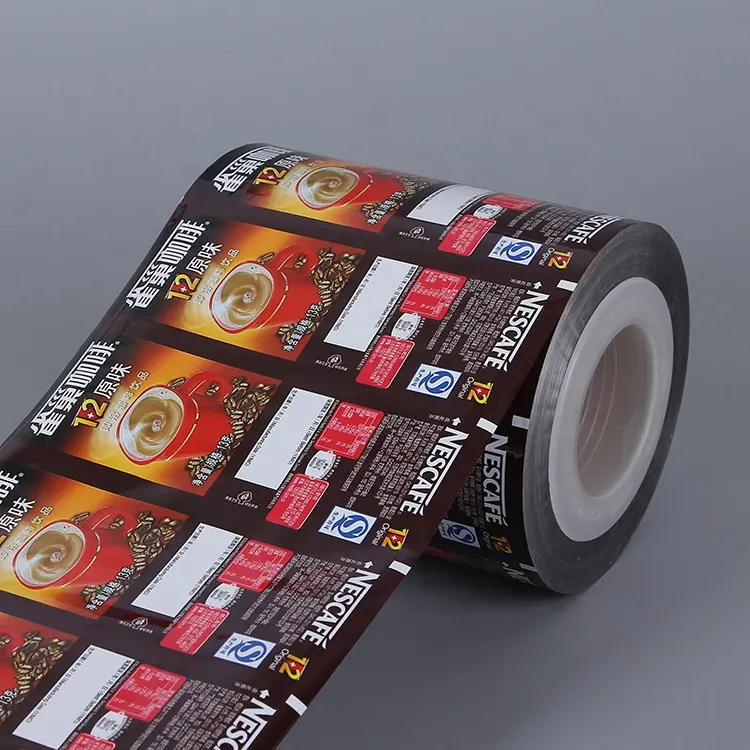 YIYANG alüminyum folyo plastik ambalaj gıda sınıfı baskı lamine rulo PET/Al/PE VMPET Film