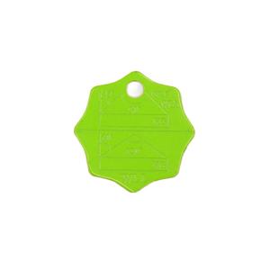 맞춤형 금속 스탬핑 빈 태그 알루미늄 블랭크 금속 태그 구멍이있는 라운드 - Product Image 3