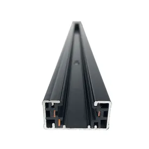 Fábrica al por mayor 2/4/6/8 FT H-Type 3 cables LED Track Head Lighting Tracks Rails para LED Track light