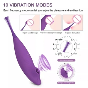 OEM 2 in 1 Nipple Clitoris Licking G-Spot <b>Vibrators</b> for Women Female Sucking Masturbators Erotic Sex Toys for Woman Wholesale% - Product Image 2