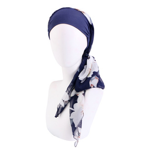 Couvre-chef Chimio pour Femmes, Bandeau Écharpe, Bonnet de Nuit, <span class=keywords><strong>Foulard</strong></span> pour Cheveux Chute, Chapeaux pour <span class=keywords><strong>Cancer</strong></span>, Turbans - Product Image 4