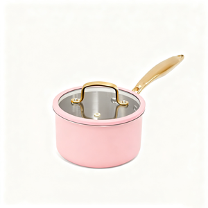 8Pcs 304 Thép Không Gỉ <span class=keywords><strong>Cookware</strong></span> Set Màu Hồng Không Dính Nước Sốt Pan Với Vàng Xử Lý Thân Thiện Với Môi Hàn Quốc Thiết Kế Cho Nhà Sử Dụng - Product Image 2