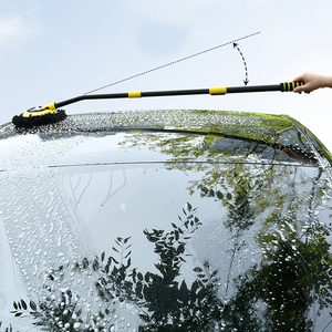 Balai de lavage de <span class=keywords><strong>voiture</strong></span> extensible avec tête en microfibre amovible, assure un nettoyage sans traces pour l'extérieur du véhicule et les vitres - Product Image 5