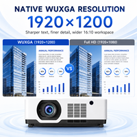 Projecteur laser 3LCD WUXGA 7200 lumens avec déplacement de l'objectif pour installation en grandes salles