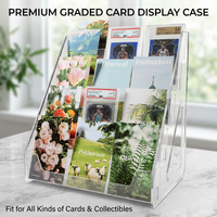 Présentoirs universels pliables en acrylique transparent personnalisés pour cartes verticales, protection anti-corrosion, vente en gros