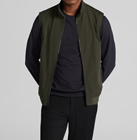 Gilet d'hiver imperméable pour homme, performance optimale, col montant, sans manches, style golf et décontracté, avec poches zippées