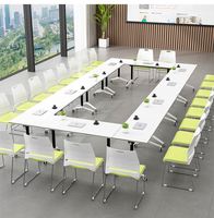 Chaise de bureau empilable directe usine avec assise rembourrée, dossier en plastique et base en métal pour salle d'attente, salle de réunion, visiteurs