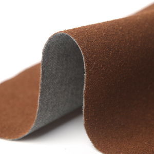 New Product Artificial <strong>PU</strong> Synthetic <strong>Leather</strong> Bonded Split Flocking TC Backing Fabric Nappa Grain Fabric Material for Shoes - Product Image 3