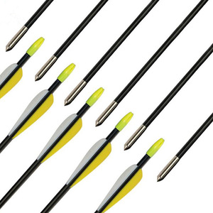 Sợi thủy tinh bắn cung OD 7mm ID 5mm săn bắn mục tiêu thực hành mũi tên trục cho hợp chất recurve cung với lời khuyên đầu - Product Image 3