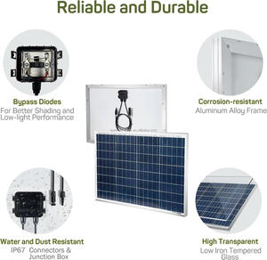 Système d'énergie <span class=keywords><strong>solaire</strong></span> photovoltaïque Sunfield tout noir en silicium polycristallin pour maison connectée au réseau OEM 270W-370W, <span class=keywords><strong>panneau</strong></span> <span class=keywords><strong>solaire</strong></span> à haute efficacité 20,5% - Product Image 5