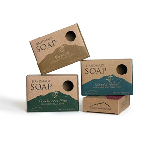 Biểu tượng tùy chỉnh màu sắc du lịch sinh thái thân thiện phân hủy sinh học giấy xà phòng Hộp bao bì - Product Image 4