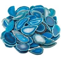 Vente en gros en vrac de tranches d'agate irrégulières sans trou, couleurs assorties, pierres de guérison, pierres de géode d'agate, tranches d'agate polies, porte-nom