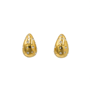 Fashion <b>Stud</b> <b>Earrings</b> 316L Stainless Steel PVD Gold Plating Resistant Sustainable - Product Image 2