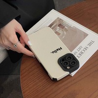 Coque de téléphone portable en cuir TPU souple avec impression rayée blanche pour iPhone X Xr Xs 11 12 13 14 15 16 17 18 Pro Max