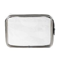 Bolsa de Almacenamiento de Cosméticos con Cierre de PVC Reciclable y Logotipo Personalizado, Bolsa de Maquillaje Impermeable para Viaje para Mujeres con Productos para el Cuidado de la Piel y Mascarillas Faciales