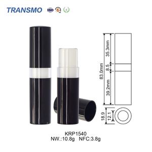 Contenant cosmétique vide, tube rond en plastique pour rouge à lèvres, emballage de tube de rouge à lèvres, 3,8 g - Product Image 2