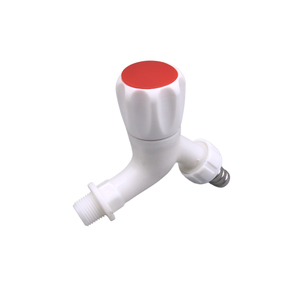 Single Handle Small Handwheel Plastic Garden Bathroom Water Saver Faucet with Nozzle - Product Image 1