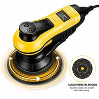 Lijadora Orbital Aleatoria de 400W, Lijadora Eléctrica de Pared de 150mm, 10000 RPM, Velocidad Variable, Pulidora de Pintura para Automóviles, para Madera y Paneles de Yeso, OEM