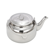 Bouilloire de camping en acier inoxydable StarCamp pour pique-nique en plein air, théière, cafetière, capacité 1-2L, compatible avec les réchauds à gaz
