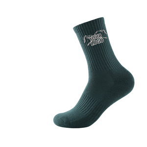 Calcetines Deportivos de Algodón de Alta Calidad para Hombre y Mujer, con Diseño Floral Neutro, Rayas Verdes, Delgados, con Acolchado Fino - Product Image 1