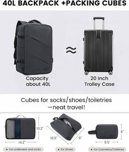 Mochila Premium para Portátil, Impermeable, para Negocios, con Logotipo Personalizado y Función de Carga USB - Product Image 6
