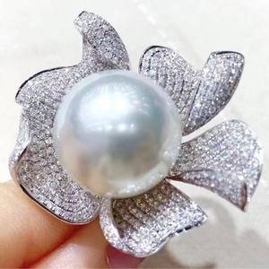 Pulsera de Plata S925 Estilo Europeo Americano para Mujer, Diseño Nuevo con Boca Móvil, Anillo de Perla Natural, Caja de Regalo - Product Image 1