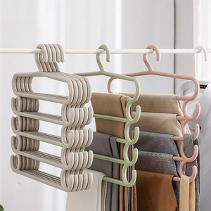 Kunststoff Multi-Layer <span class=keywords><strong>Pants</strong></span> Aufbewahrung regal Multifunktion ale Fünf-Schicht-Handtuch hängen Creative Home Multi-Layer <span class=keywords><strong>Pants</strong></span> Rack - Product Image 3