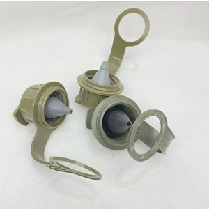 DF407 Cantimplora portátil para deportes al aire libre, verde oliva, tapa M1 con correa antipérdida extraíble - Product Image 5