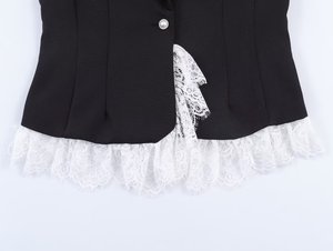 Gilet da Donna su Misura 2026 con Scollo a V e Pizzo - Gilet da Lavoro/Ufficio con Lavorazione Artigianale OEM/ODM da Fabbrica Cinese - Product Image 4