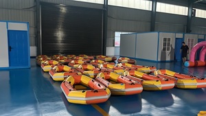 <span class=keywords><strong>Bateau</strong></span> de surf gonflable en PVC de 0,9 mm, résistant à l'usure, kayak à rames de 2,4 m, kayak gonflable pour la dérive - Product Image 6