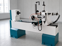 Tour à bois CNC 1500 mm à double lame, portée 300 mm, broche 4 kW, machine de copie avec certification CE pour balustres d'escalier