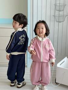 Ropa a juego para hermanos y hermanas, sudadera informal de dibujos animados, pantalones de chándal, traje para hombres y mujeres, camión deportivo escolar para niños - Product Image 2