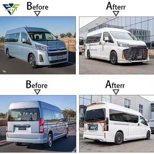 Kit de Carrocería Diseño LM350 2024 para Hiace 2019-2023, Novedad 2024, Parachoques de Coche <span class=keywords><strong>Kaiser</strong></span> Crown, Luces LED, Alerón, Kit de Carrocería - Product Image 6