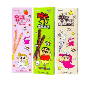 Galletas Coreanas Sunyoung en Barra, Sabor a Chocolate con Leche y Fresa, con Caramelos Explosivos, 54g - Product Image 1